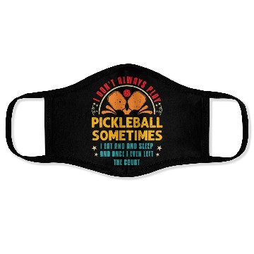 Discover Pickleball Lovers Funny Pickleball Face Masks