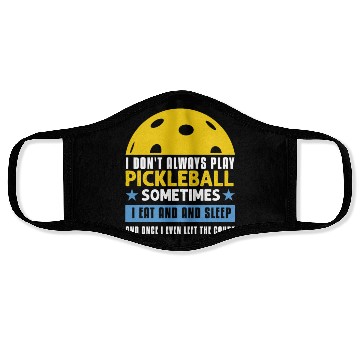 Discover Pickleball Lovers Funny Pickleball Face Masks