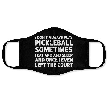 Discover Pickleball Lovers Funny Pickleball Face Masks