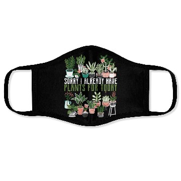 Discover Pot Head Planter Flower Lover Succulent Gifts Idea Face Masks