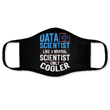 Discover Data Scientist Analyst Statistic Beginner Science Face Masks