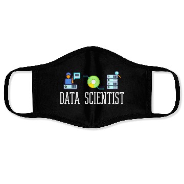 Discover Data Scientist Analyst Statistic Beginner Science Face Masks