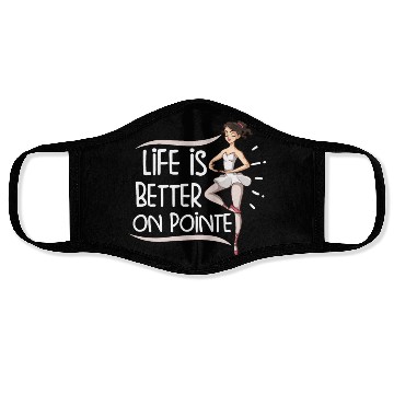 Discover Ballet Ballerina Dance Dancer Dancing Ballet Gift Face Masks