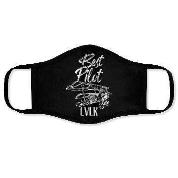 Discover Best Pilot Ever Private Aircraft Small Airplane Face Masks