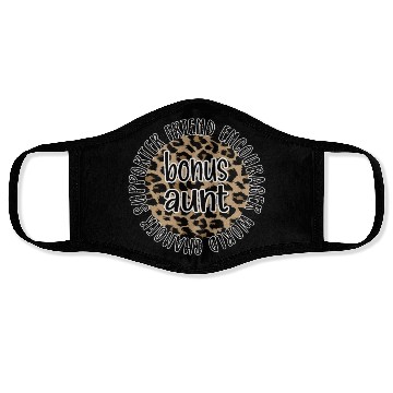 Discover Bonus Aunt Bonus Auntie Step Aunt Appreciation Face Masks