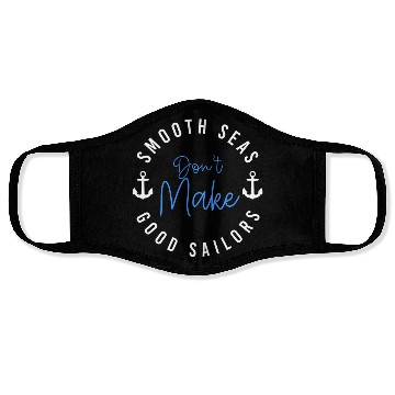 Discover Sailing Ship Captain Sea Face Masks