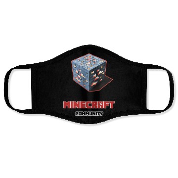 Discover Cube red ore dark - Community Face Masks