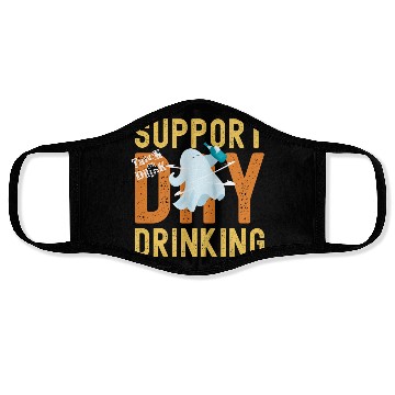 Discover Support Day Drinking Halloween Face Masks