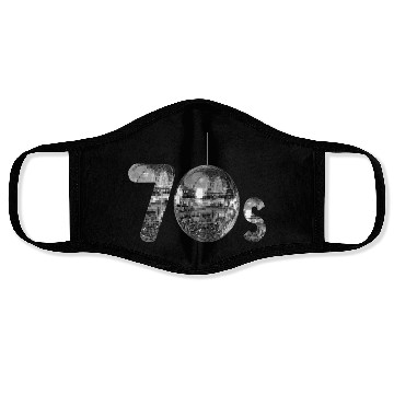 Discover 70s Silver Disco Face Masks