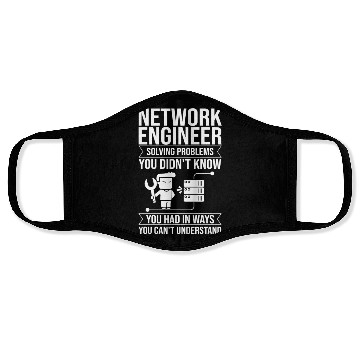 Discover Network Engineer Director Computer Engineering Face Masks