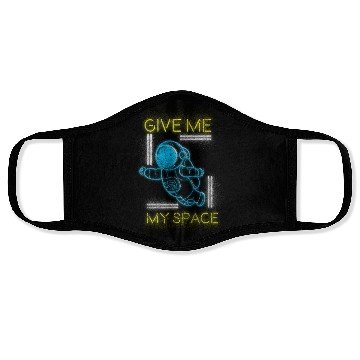 Discover Retro Neon Art Nerd Old School Face Masks