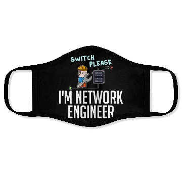 Discover Network Engineer Director Computer Engineering Face Masks