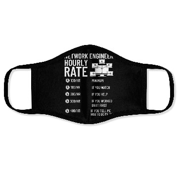 Discover Network Engineer Director Computer Engineering Face Masks