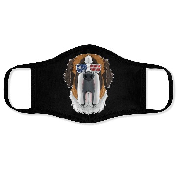 Discover Saint Bernard USA Sunglasses I American Flag Face Masks