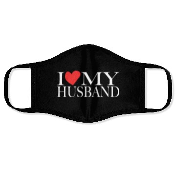 Discover I love my husband Face Masks