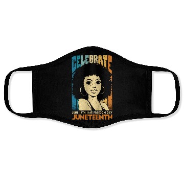 Discover juneteenth-independence, Black History Active Face Masks