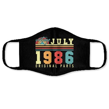 Discover Original July 1986 Face Masks