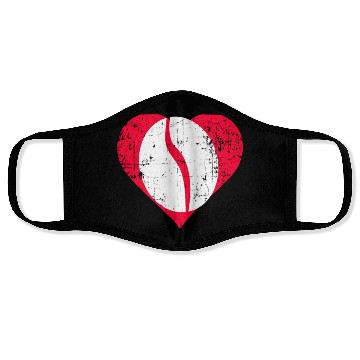 Discover Navy Bean Heart Face Masks