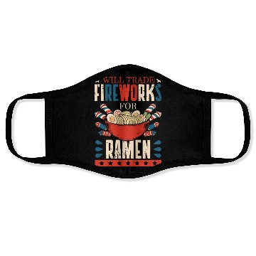 Discover Will Trade Fireworks For Ramen | Ramen Lover | Face Masks