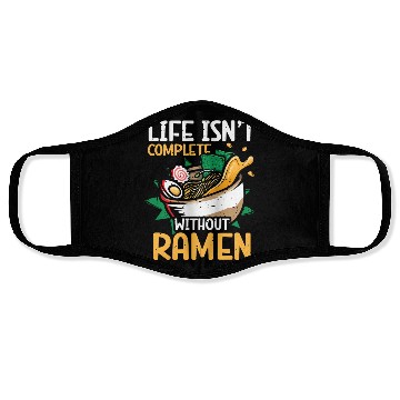 Discover Life Isn't Complete Without Ramen | Ramen Lover | Face Masks