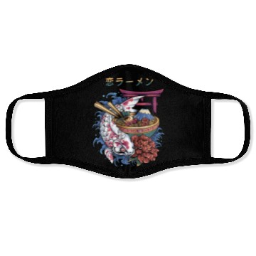 Discover koi fish ramen Face Masks