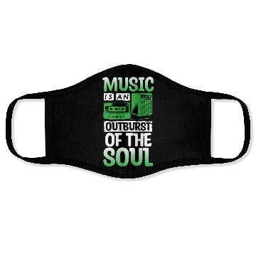 Discover Music Guitar Singer Musical Face Masks