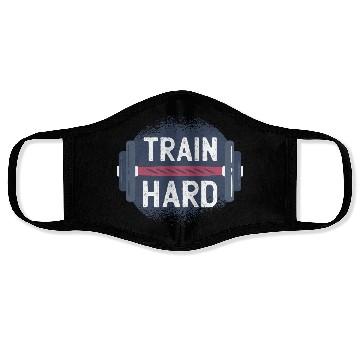 Discover Train Hard Face Masks