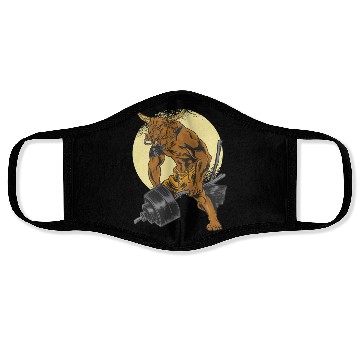 Discover MUSCLE MINOTAUR Face Masks