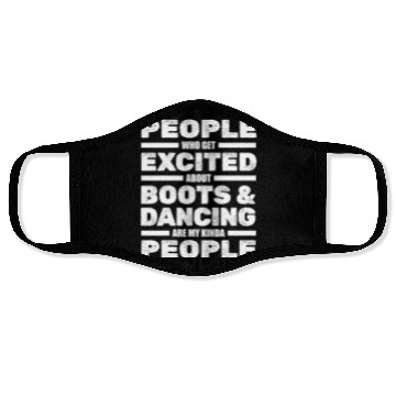 Discover Line Dancing Western Country Dance Face Masks