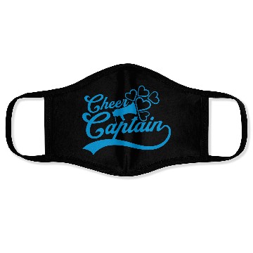 Discover team cheer captain megaphone Face Masks