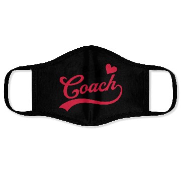 Discover heart cheer coach megaphone Face Masks
