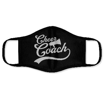 Discover cheer coach megaphone speak Face Masks