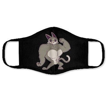Discover Muscle Cat Face Masks