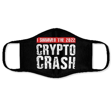 Discover I SURVIVED THE 2022 CRYPTO CRASH RETRO Face Masks