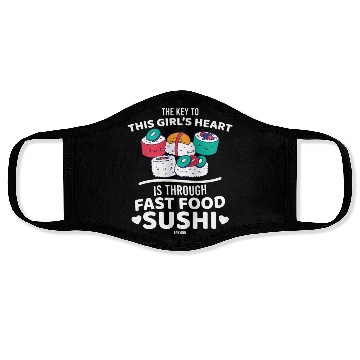 Discover sushi Face Masks