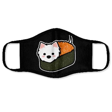 Discover Westie Ebiko Sushi Face Masks