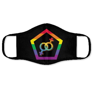 Discover Lesbian Pride, lgbt community Face Masks