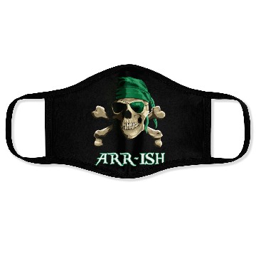 Discover Arrish Funny Pirate Saint Patricks Day Face Masks
