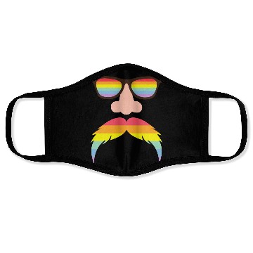 Discover Gay flag color - Pride quote lgbt community Face Masks