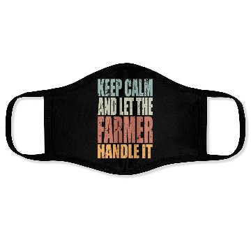 Discover Keep Calm Farmer Spruch Farmer Gift Face Masks