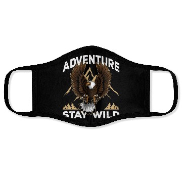 Discover Adventure Lover Bald Eagle Natural Park Camping Face Masks