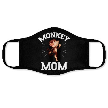 Discover Monkey Mom Mothers Day Best Mama Ever Animal Ape Face Masks