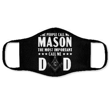 Discover Freemason Dad Fraternal Freemasonry Square Compass Face Masks