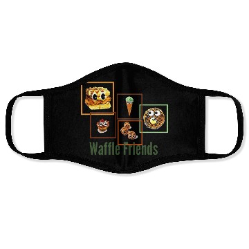 Discover Waffle Friends Face Masks