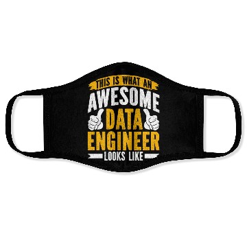Discover Data Engineer Funny Data Analyst Specialist Face Masks