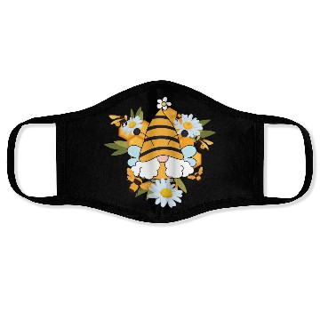 Discover Gnome Daisy Gardening Bee Gnomes Face Masks