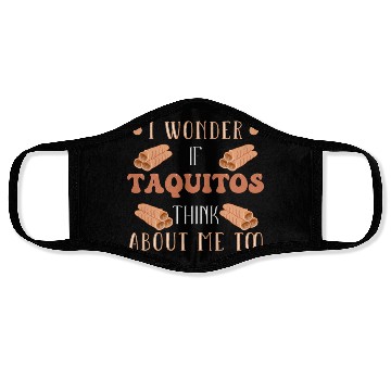 Discover Taquito Mexican Food Lover Face Masks