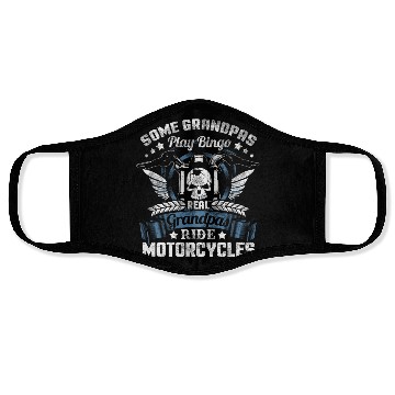 Discover Real Grandpa Motorcycle Biker Face Masks