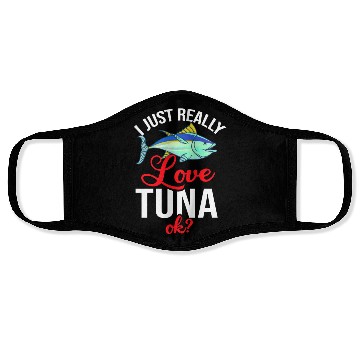 Discover Red Tuna Fish Bluefin Fishing Salad Face Masks