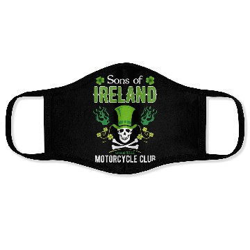 Discover Ireland Motorcycle Club Irish Biker Face Masks